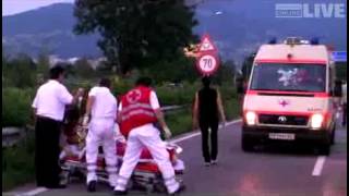 Schwerer Motorradunfall zwischen Dornbirn und Lustenau [upl. by Auhsohey344]