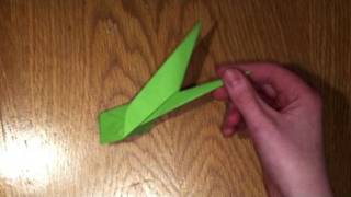 Origami  Flower Stem Tutorial [upl. by Rawdon]