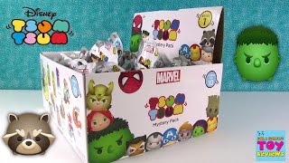 Disney Marvel Tsum Tsum Series 1 Full Box Collection Blind Bag Opening  PSToyReviews [upl. by Omocaig]