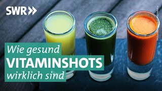 Supershots – was können die bunten VitaminDrinks  Marktcheck SWR [upl. by Kinghorn]