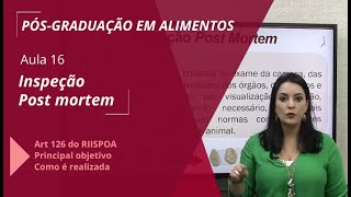 INDÚSTRIA DE ALIMENTOS Insp Post mortem Suínos  Aula 1650 [upl. by Eidnarb976]