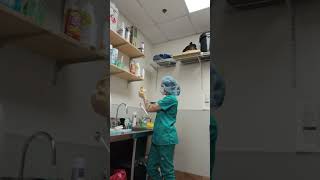 Ex2 Skill 5 Surgical Scrub Gowning and Closed Gloving [upl. by Odranar130]