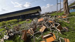 A lot of broken school chairs [upl. by Wenoa]