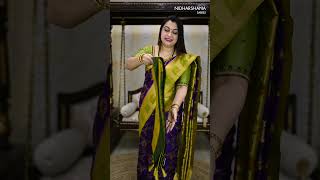 Price 2799  Code  NSBRS821  Banarasi Silk Cotton With Meena Jaal Weaving freeshipping [upl. by Ailimaj]