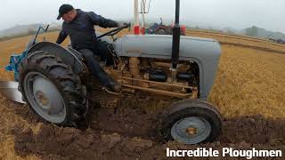 1957 Ferguson FE35 Gold Belly 23 Litre 4Cyl Diesel 34 HP with Ransomes Plough KVAC [upl. by Saied]