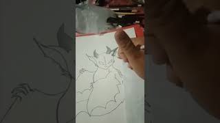 Dragón a grafito bross dibujo uwu [upl. by Merola]