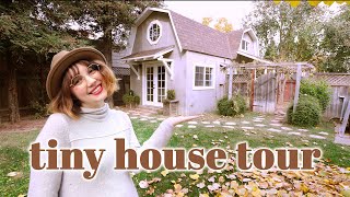 TINY HOUSE TOUR  couple lives in 415 sq ft [upl. by Cochran]