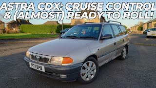 Astra CDX 20 16V estate cruise control fitted bumpers painted and driven [upl. by Anyg977]