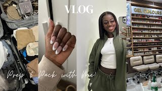 VLOG  PREP amp PACK WITH ME FOR GHANA…Lashes Nails Hair Brows amp Shopping…DETTY DECEMBER READY [upl. by Armilda]