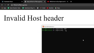 Fix Invalid host header localtunnel on React Angular [upl. by Rutger]