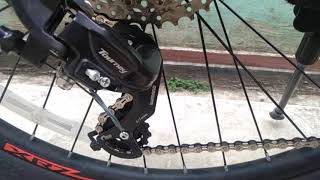 shimano tourney ty300 67 speed bisa untuk 9 speed 42T tanpa goatlink [upl. by Gilmer]