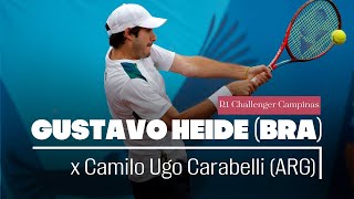 GUSTAVO HEIDE x Camilo Ugo Carabelli  R1 ATP Challenger Campinas  Live Comentários [upl. by Cathi]