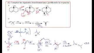 Problema 32 Reacciones de alquenos [upl. by Ttirrem]