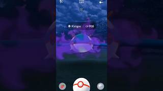 Beating Giovanni and catching Shadow Kyogre shorts pokémongo pokémon kyogre shadow legendary [upl. by Cristy387]