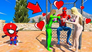 HOMEM ARANHA FOI PRESO POR NAMORADAS MISTERIOSAS E TEVE QUE ESCAPAR DE UMA JAULA NO GTA 5 [upl. by Leonardo594]