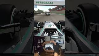 Double Overtaking in Interlagos  lewishamilton formula1 f1 formulaone mercedes [upl. by Llirpa]