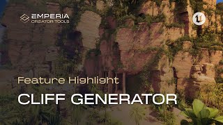 Emperia Creator Tools Feature Highlight I Cliff Generator I UE5 [upl. by Vookles]