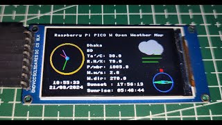 RP2040 Raspberry PI PICO W  Graphical IoT Weather Station [upl. by Mandelbaum]