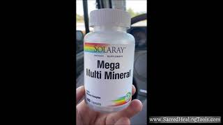 SOLARAY MEGA MULTI MINERAL REVIEW amp MY MINERAL TONIC RECIPE [upl. by Trimmer]