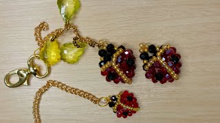 Handmade Lady bug kristal hanmadediycrafts serbaserbilina [upl. by Elaweda]