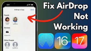 How To Fix AirDrop Not Working on iPhone amp iPad iOS 1617 [upl. by Itsirk]