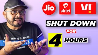 Tomorrow Jio Airtel Vi Shut Down for 4Hours🔥🔥🔥 Shorts [upl. by Cote]