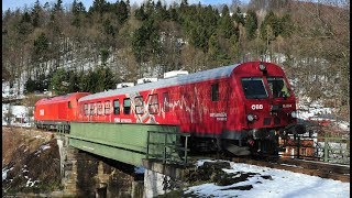 ÖBB 2016018 mit Railchecker Wagen 99751009 im Traisental [upl. by Uamak776]