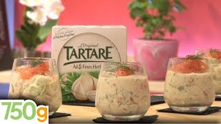 Verrine fraîcheur saumon fumé Tartare et concombre  750g [upl. by Amble]