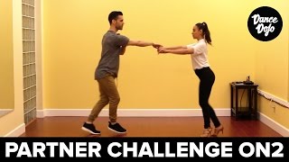 Salsa On2 Partner Work Challenge FULL DEMO  TheDanceDojocom [upl. by Eirrak511]