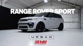 Urban Automotive Range Rover Sport US Debut Sema crunch amp Scott Disick Rover test fit amp build [upl. by Ahcatan]