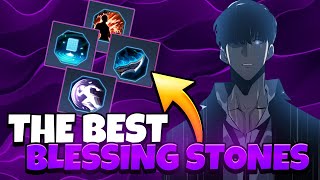 Solo Leveling Arise  BEST Blessing Stones for ALL situations Global version [upl. by Nylsej176]