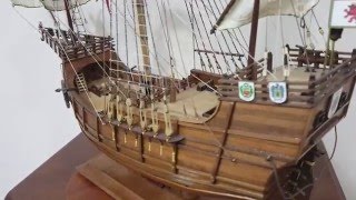 Carabela “La Santa María” Model Ship [upl. by Islek187]