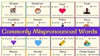 10 English Words Youre probably Mispronouncing  Difficult Pronunciation  Common Mistakes [upl. by Seligmann]