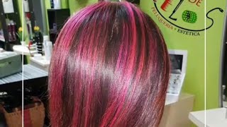 Mechas  Mechas Rosa  Pelo Rosa [upl. by Dlawso]