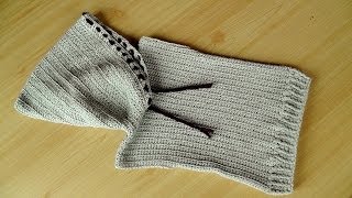 How to crochet a hooded vest left handed advanced  © Woolpedia [upl. by Annemarie499]