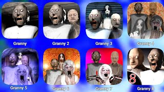 Granny 1 2 3 4 5 6 7 8 Gameplay  Granny Game  Granny 4  Granny 5  Granny Game  Horror [upl. by Keeler]