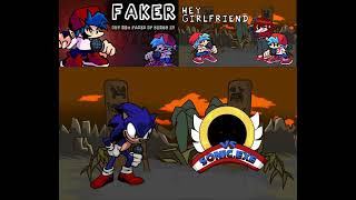 FNF  NOTBF  Faker Mashup Sonicexe  Fake BF  Gametoons BF [upl. by Codding592]