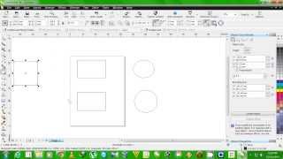 Corel draw  squrescircles from center [upl. by Ennaeerb963]