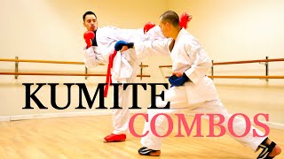 10 BEST KUMITE COMBOS 🥋⛩ [upl. by Eninotna]