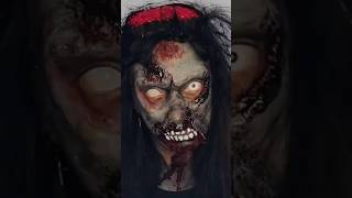 MAKE ZOMBIE zumbi zombie zombiemakeuP zumbimakeupcosplay halloween thewalkingdead thriller [upl. by Eelik140]