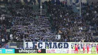 1 FC Magdeburg gegen FSV Zwickau  Nordkurve am 18 September 2013 [upl. by Harbird]