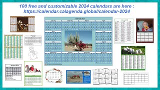 2024 calendars [upl. by Novah]