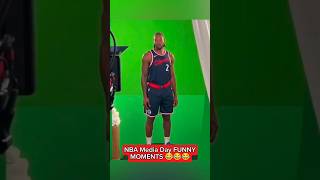 NBA Media Day FUNNY MOMENTS 😂😂😂 shorts [upl. by Zolnay]