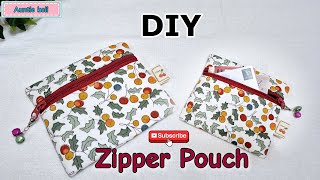 ้How To Make A Zipper Pouch  Easy to make [upl. by Aihsoj]