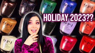 OPI Terribly Nice Holiday 2023 Nail Polish Collection Swatch and Review  KELLI MARISSA [upl. by Alrep]