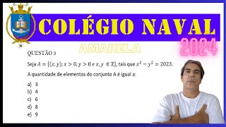 QUESTÃO 3  COLÉGIO NAVAL 2024 [upl. by Anelhtac]