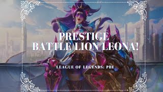 Prestige Battle Lion Leona Skin Preview  League of Legends PBE [upl. by Waldner]