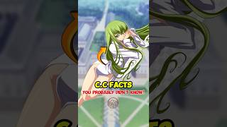 CC Facts You Probably Didnt Know  codegeass geass [upl. by Gannon]