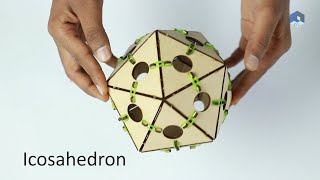 Icosahedron  Explore Geometry with Polyhedron [upl. by Bannister681]