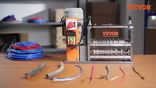 VEVOR Automatic Wire Stripping Machine Strip Copper Fast with 1500W Motor amp Double Blades [upl. by Grover]